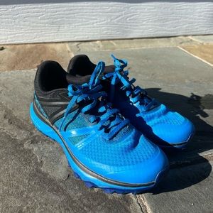 Salomon Trailster Gtx Mens Blue Black Trail Running Hiking Shoes Size 9.5 404878